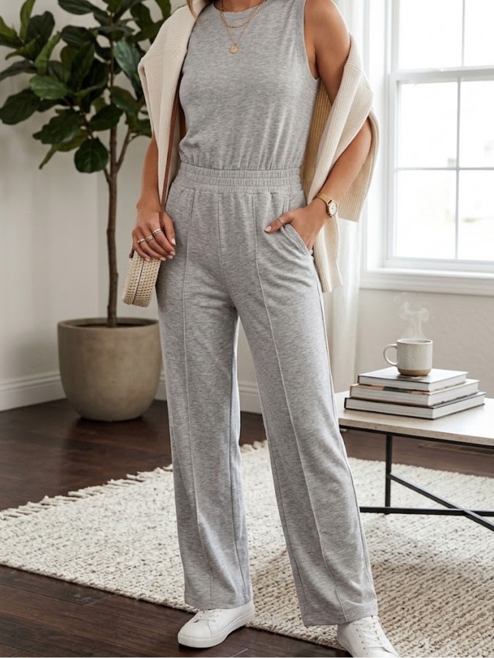 Lou & Grey Kids Heather Gray Stretch Leggings